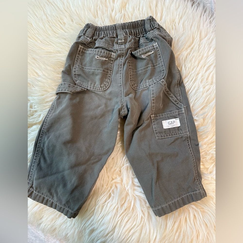 Vtg Baby GAP xl 18-24 months vintage workwear pants green grey